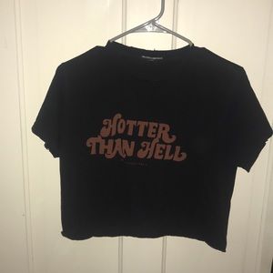 “Hotter Than Hell” Cropped Tee